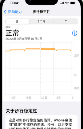 宜丰iPhone手机维修如何在iPhone开启'步行稳定性通知'