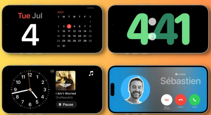 宜丰苹果手机维修分享iOS17横屏充电待机显示有什么好处 