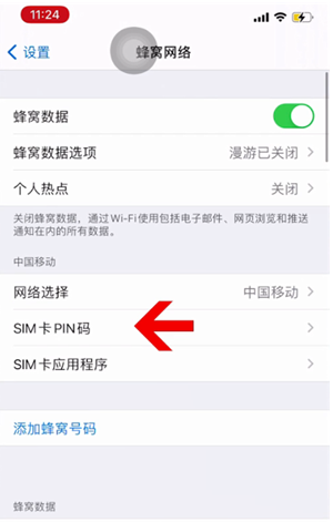 宜丰苹果14维修网分享如何给iPhone14的SIM卡设置密码 