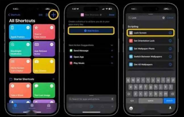 宜丰苹果14锁屏维修店分享iPhone14升级iOS16.4后如何创建锁屏快捷方式 
