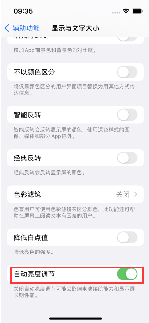 宜丰苹果15维修店分享iPhone 15 Pro系列屏幕亮度 