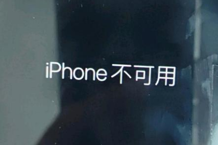 宜丰苹果服务网点分享锁屏界面显示“iPhone 不可用”如何解决 